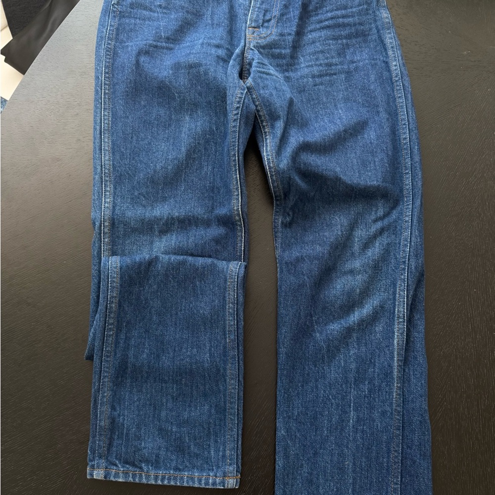 FRAME Denim Le Italian Straight Leg Jean in Vintage Blue Size 24